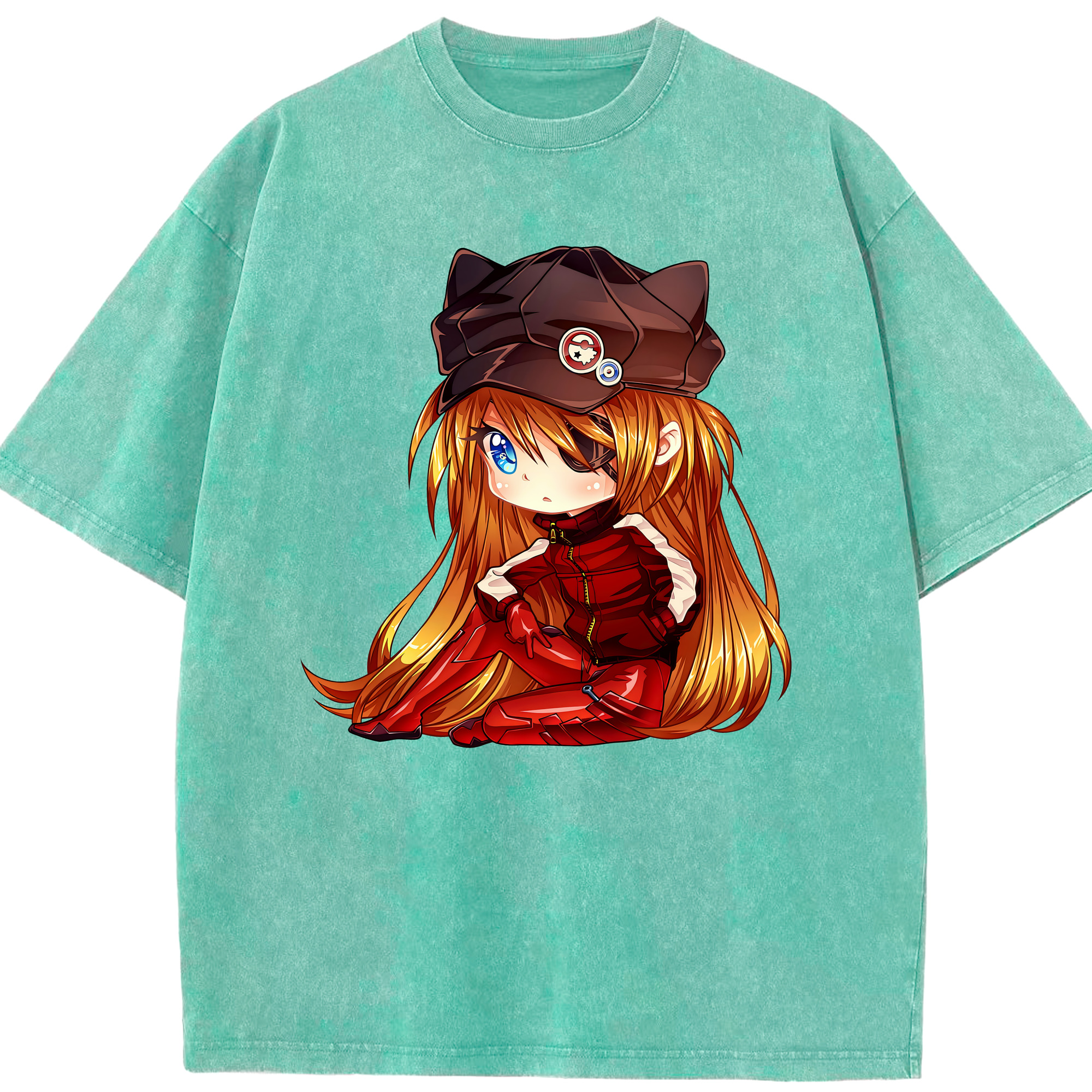 （画像用） EVA 新世紀エヴァンゲリオン 綿100% ヴィンテージ風 半袖Tシャツ（フロントプリント）